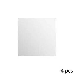 Zestaw 4 luster kwadratowych samoprzylepnych 20x20 cm do przedpokoju 5five