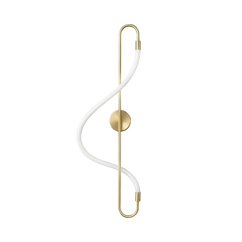 Nowoczesny kinkiet ścienny ESSA złoty LED 90 cm do salonu i sypialni Step into Design