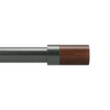 Karnisz Blok 91-183cm czarny mat