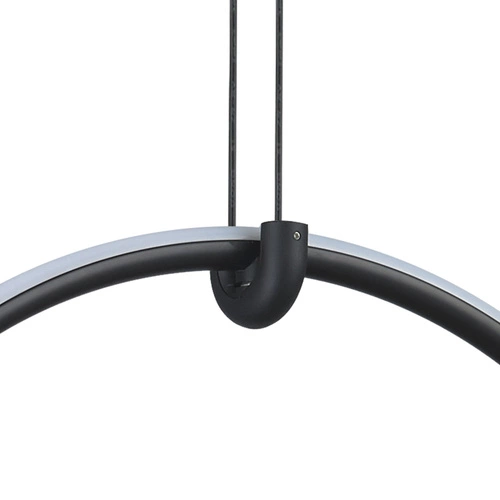 Lampa wisząca COCO 1 LED czarna 40 cm nowoczesna do salonu kuchni nad wyspę