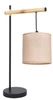 Lampa stołowa Combi czarny 1x60W E27  abażur beżowy
