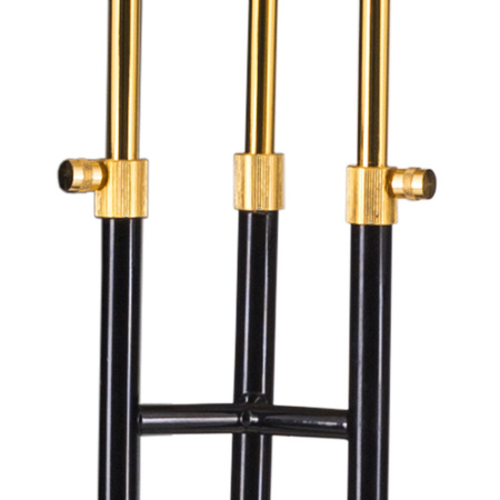 Lampa stojąca GOLDEN PIPE-3 czarno złota180 cm