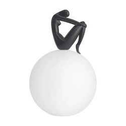 Nowoczesna lampa stołowa WOMAN-2 czarna 35 cm do sypialni i salonu Step into Design