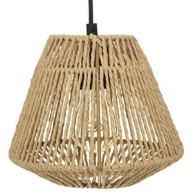 Lampa wisząca Jily rattanowa potrójna do salonu i jadalni naturalna boho 3-punktowa