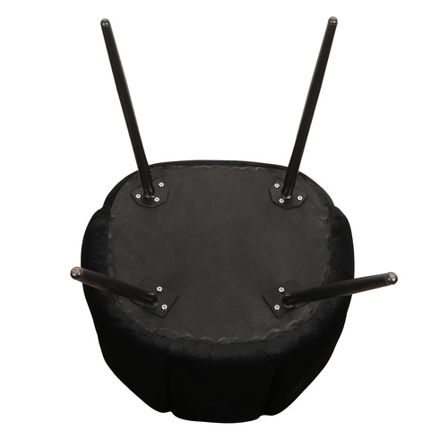 Krzesło Paume czarne tkanina Velvet