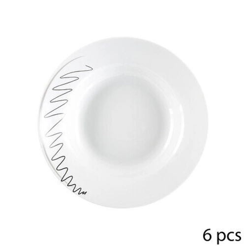 Zastawa stołowa Esquisse 5five simply smart 18-elementowa ceramiczna biała do jadalni zmywarka