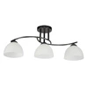 Lampa sufitowa Gracja czarny perłowy  3x40 E27 klosz biały
