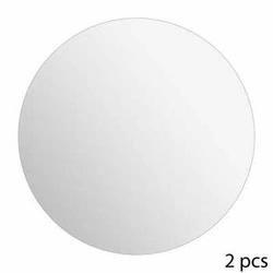 Zestaw 2 okrągłych luster samoprzylepnych 40x40 cm do przedpokoju i salonu 5five