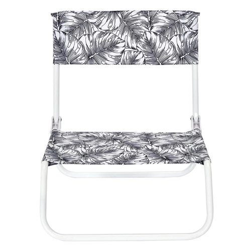 Krzesło plażowe składane Monstera Ventos nowoczesne krzesło ogrodowe metalowo-tkaninowe na plażę