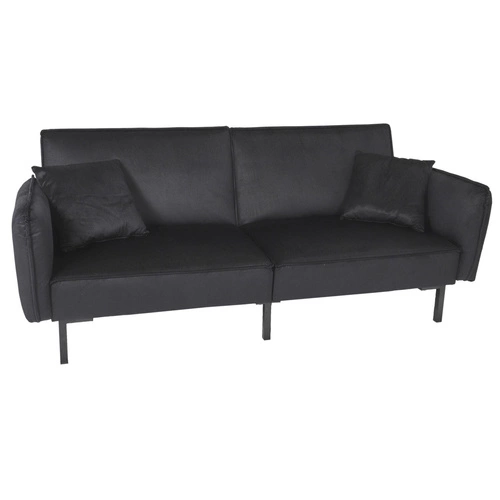 Sofa rozkładana Giulia czarna nowoczesna z funkcją spania do salonu i pokoju młodzieżowego