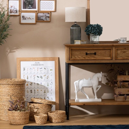 Konsola Danik Atmosphera rustykalna z szufladami do przedpokoju i salonu 110 cm naturalna