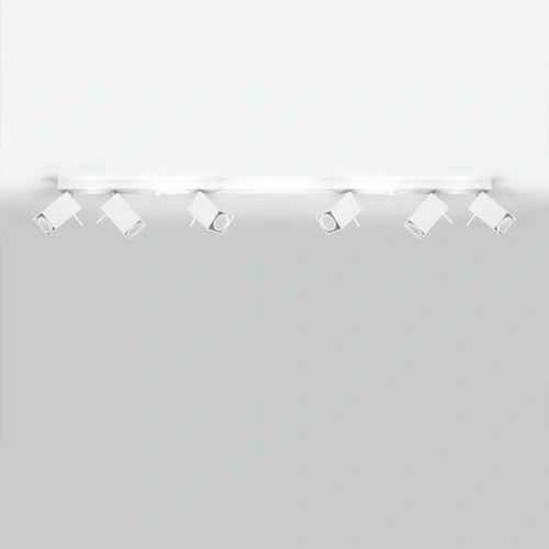 Plafon sufitowy MERIDA 6L biały nowoczesny metalowy do salonu i kuchni Sollux