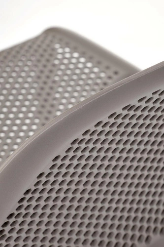 Krzesło Lynette Intesi nowoczesne z tworzywa sztucznego do jadalni i ogrodu, łatwe czyszczenie, sztaplowane