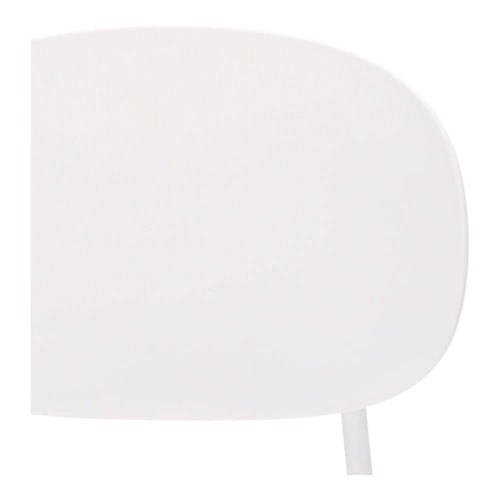 Krzesło do jadalni Nube Intesi białe z tworzywa i metalu łatwe czyszczenie styl nowoczesny