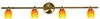 Lampa sufitowa Olivia listwa 4x40W G9  patyna rainbow