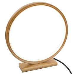 Lampka nocna LED Stela Atmosphera bambusowa nowoczesna do sypialni i salonu 32 cm