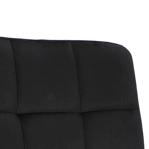 Fotel biurowy ergonomiczny Cosmo Arm czarny velvet nowoczesny z podłokietnikami obrotowy