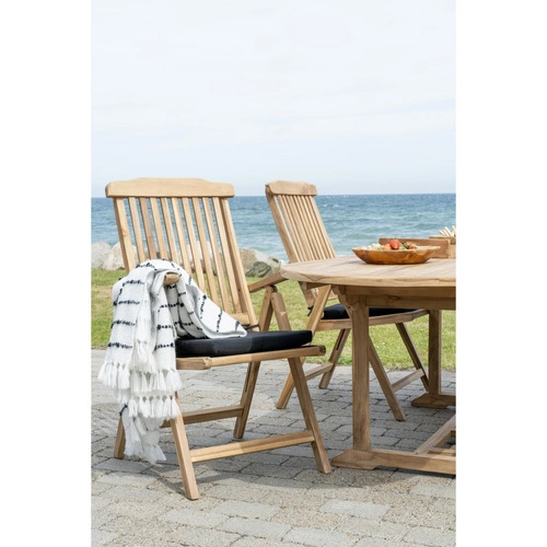 Poduszka na krzesło Alture 42x42 czarna nowoczesna do jadalni i kuchni Intesi