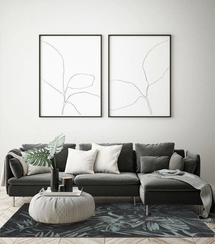 Dywan nowoczesny Jungle Green 160x230 wełniany łatwoczyszczący do salonu Magic Home Carpet Decor