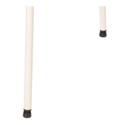 Krzesło Ravio nowoczesne z tworzywa biało‑kremowe do jadalni i kuchni