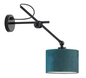 Kinkiet ścienny HAMILTON VELUR nowoczesny zielony welur do sypialni i salonu Lysne