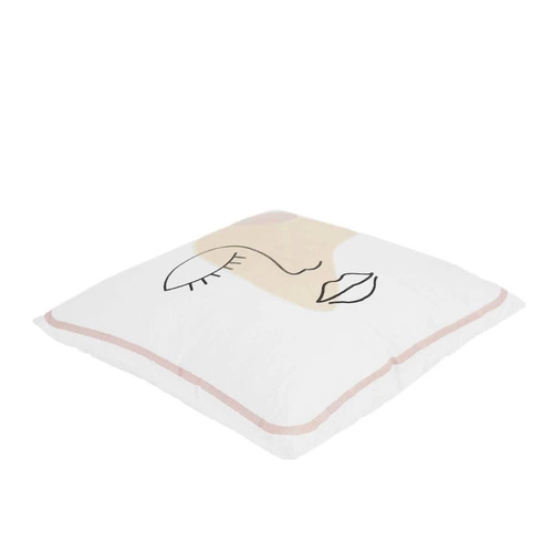 Poduszka dekoracyjna Arty pastelowa twarz 40x40 nowoczesna do salonu i sypialni