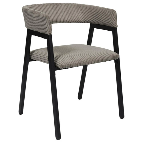 Krzesło Scott taupe/czarne sztruks