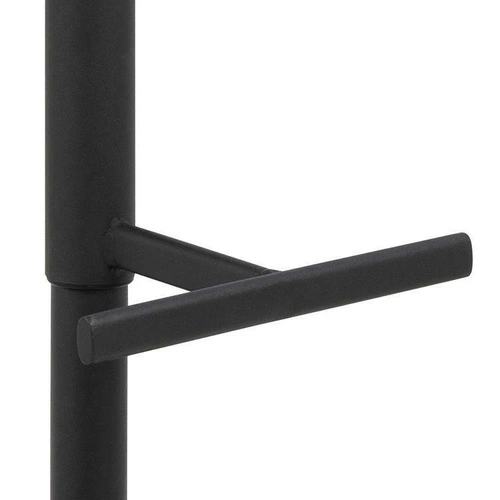 Hoker Adisa nowoczesny obrotowy z oparciem regulowany tapicerowany antracytowy do kuchni