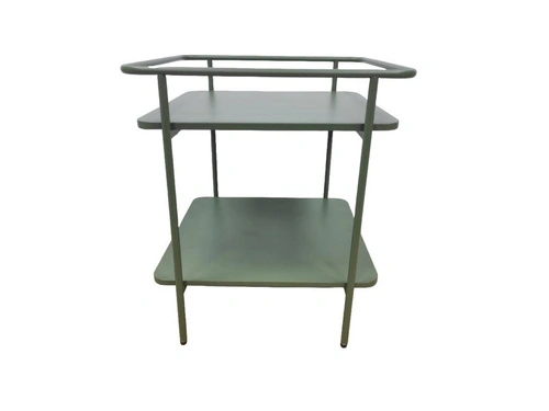 Stolik kawowy Yuba kwadratowy 45x45 cm metalowy zielony