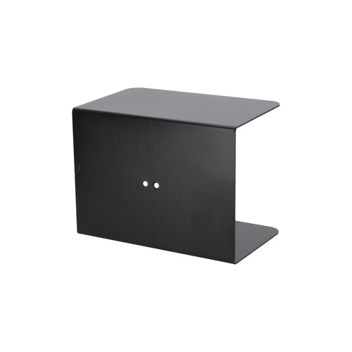 Zestaw 4 półek ściennych Liber czarny metal loftowy na książki i dekoracje do salonu