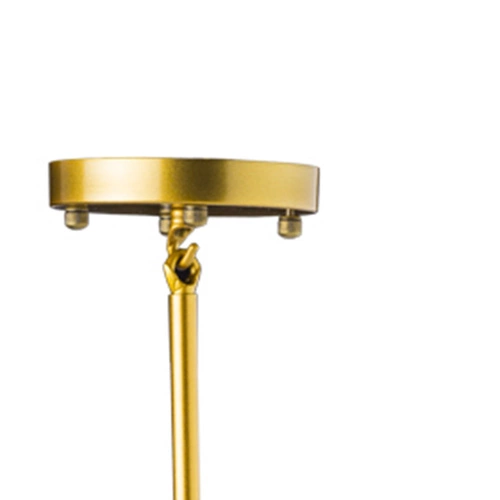 Lampa wisząca MODERN ORCHID-6 szklana złoto szara 130 cm do salonu nad stół