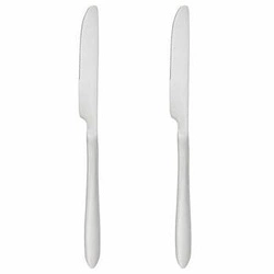 Zestaw 2 noży stołowych Nevis 5five simply smart nowoczesne srebrne sztućce stal nierdzewna zmywarka