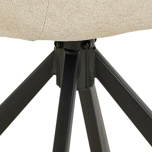 Krzesło Carlton obrotowe beżowe tapicerowane do jadalni Actona