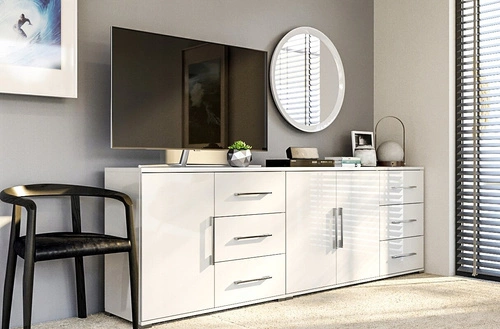 Zestaw mebli do sypialni młodzieżowej Flory biały