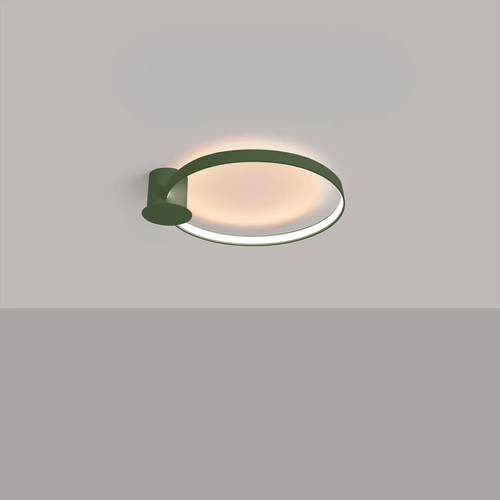 Plafon sufitowy LED RIO 55 nowoczesny okrągły zielony do salonu i sypialni Thoro