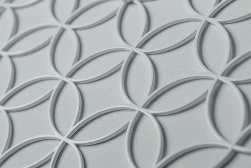 Wieszak ścienny biały metalowy Holo M POLYHEDRA nowoczesny do przedpokoju 55 cm