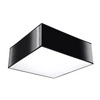 Plafon kwadratowy czarny HORUS 25 nowoczesny do salonu kuchni sypialni Sollux Lighting