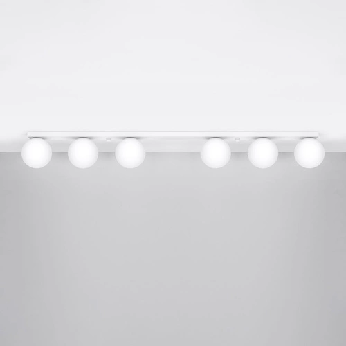 Plafon sufitowy nowoczesny YOLI 6 biały metalowy do salonu i jadalni SOLLUX LIGHTING