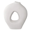 Wazon ceramiczny z dziurą biały 27,8cm