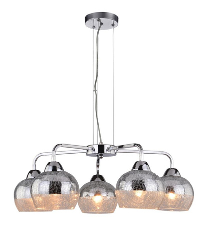 Lampa wisząca Cromina 5x60W E27 chrom