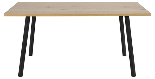 Stół industrialny do jadalni Cenny 160x90 cm dąb artisan i czarne nogi Actona