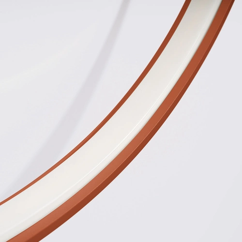 Plafon sufitowy LED RIO 55 czerwony nowoczesny okrągły do salonu kuchni sypialni