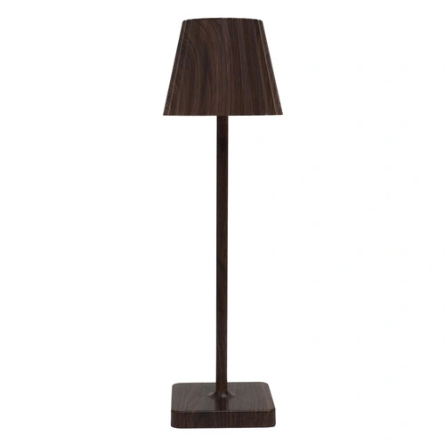 Lampka nocna Blanca LED dotykowa brązowa do sypialni ze ściemniaczem