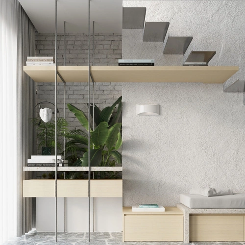 Kinkiet ścienny Vixen biały połysk nowoczesny ceramiczny do salonu, sypialni lub nad lustro