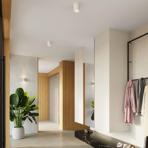 Plafon sufitowy ORBIS beton beżowy industrialny do kuchni i salonu nowoczesny 10 cm