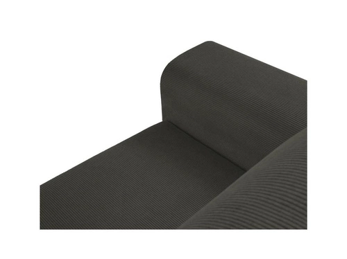 Narożnik z funkcją spania Moghan Black Corduroy Prawostronna kolor nóg czarny