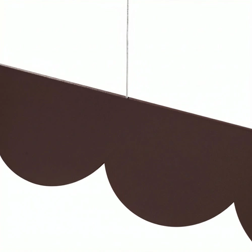 Lampa wisząca BISCUIT 100 LED brązowa nad wyspę regulowana