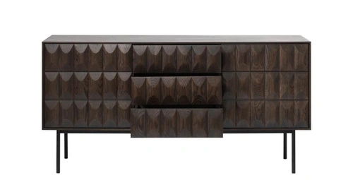 Komoda Latina dąb espresso nowoczesna z szufladami do salonu