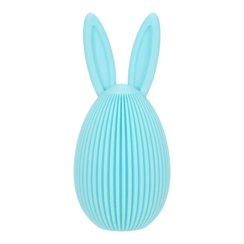 Zestaw 2 figurek wielkanocnych jajek turkusowych Intesi dekoracja świąteczna na stół lub parapet