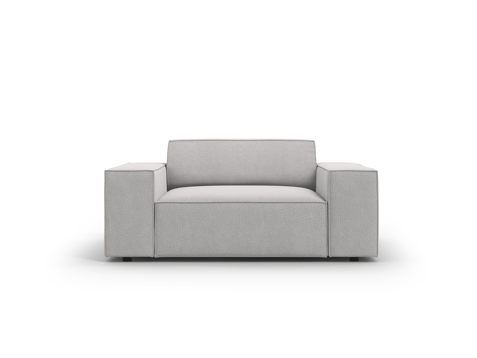 Fotel Jodie Light Grey Structured Fabric